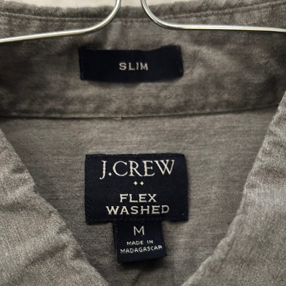 J. Crew Gray Casual Button Down Shirt - Picture 2 of 3